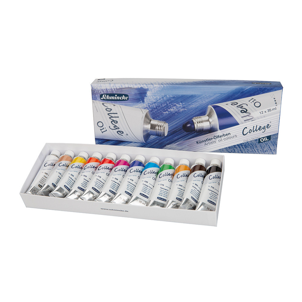 Set of College oil paints - Schmincke - 12 x 35 ml