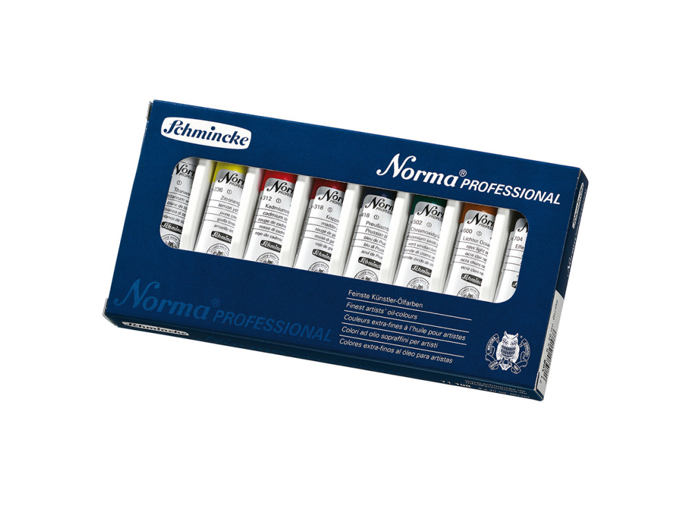Zestaw farb olejnych Norma Professional - Schmincke - 8 kolorów x 20 ml