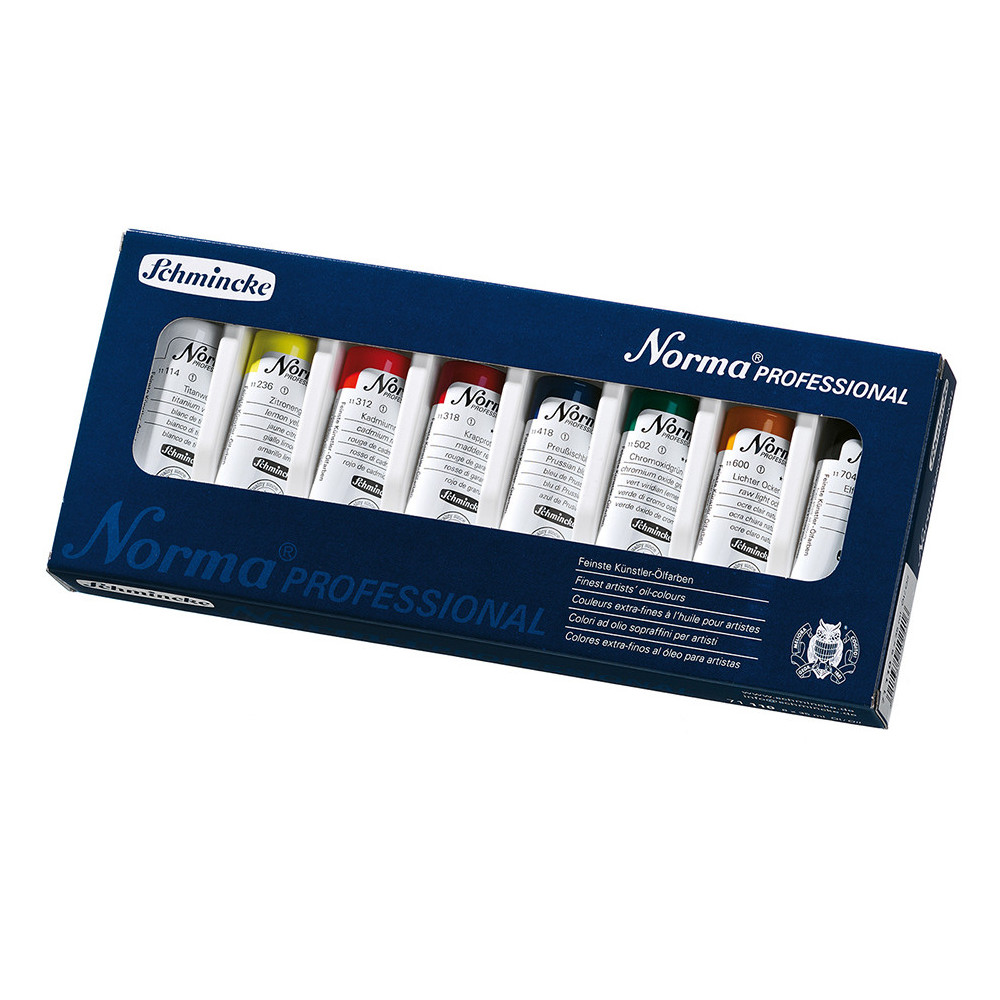 Set of Norma Professional oil paints - Schmincke - 8 x 35 ml