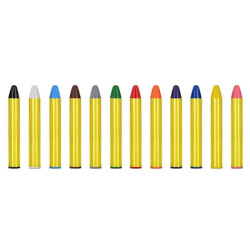 Face and body paint crayons - 12 pcs.
