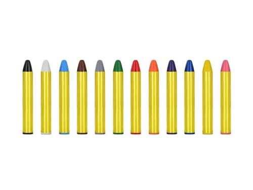 Face and body paint crayons - 12 pcs.