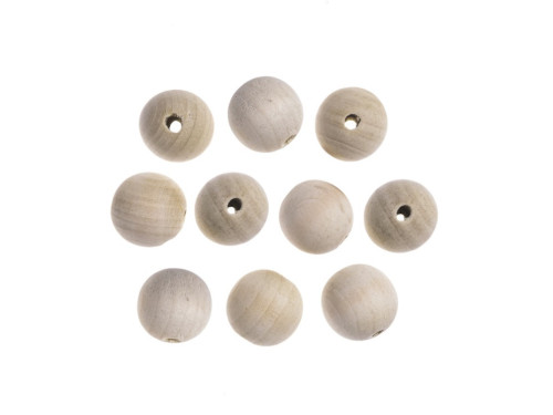 Wooden beads - DpCraft - natural, 25 mm, 10 pcs.