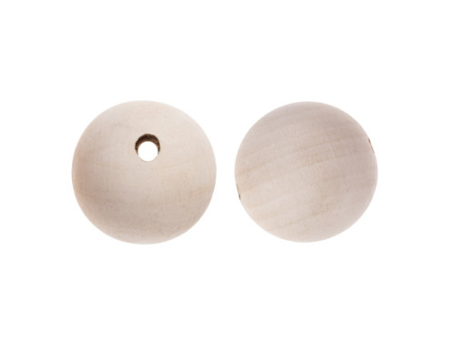 Wooden beads - DpCraft - natural, 50 mm, 2 pcs.