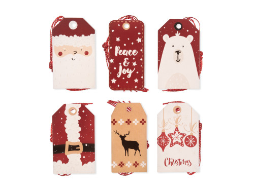 Gift tags Santa - DpCraft - 24 pcs.