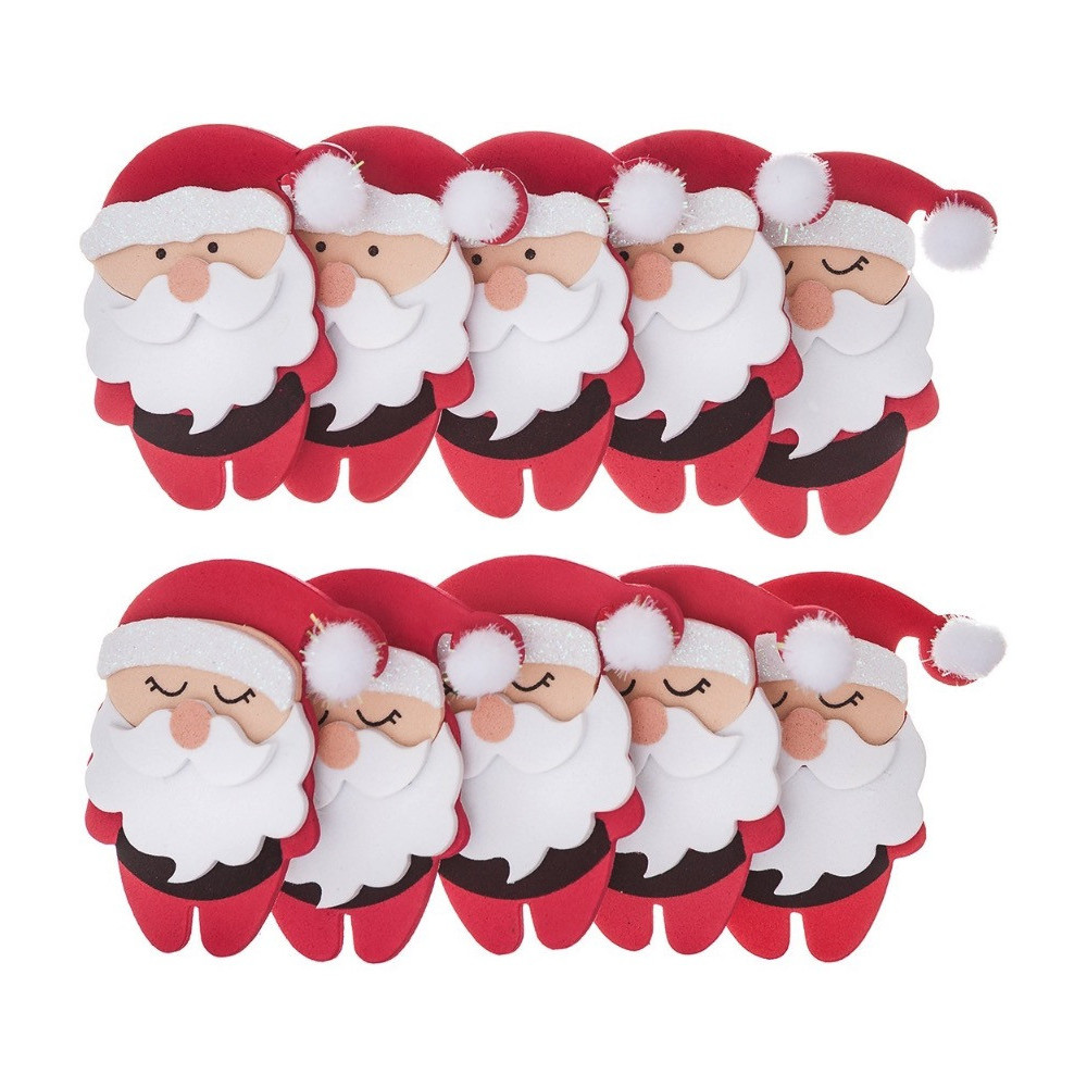 Foam stickers Santa Claus - DpCraft - 10 pcs.