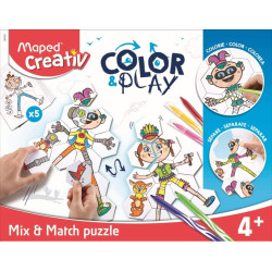 Puzzle do kolorowania dla dzieci Color & Play - Maped