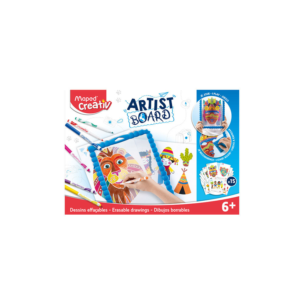 Artists board, erasable drawings for kids - Maped