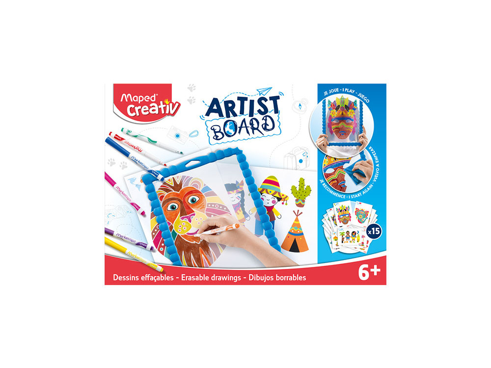 Artists board, erasable drawings for kids - Maped