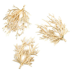 Branches - DpCraft - gold, 9 cm, 3 pcs.