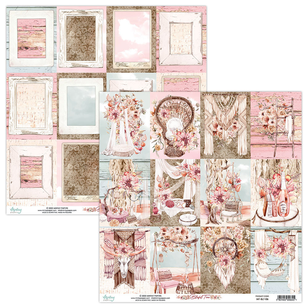 Set of scrapbooking papers 30,5 x 30,5 cm - Mintay - Blissful Time
