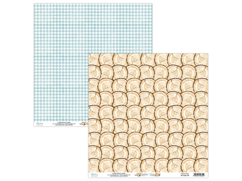 Scrapbooking paper 30,5 x 30,5 cm - Mintay - Golden Days 04