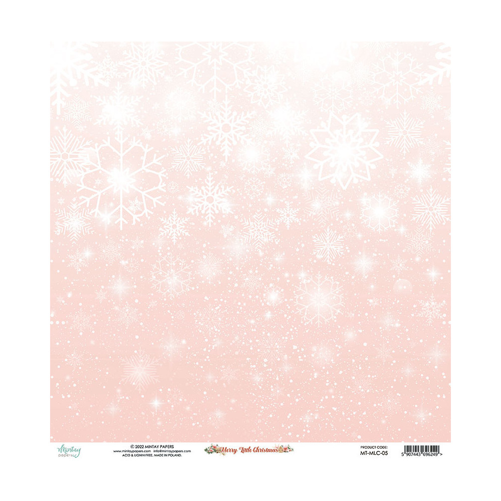 Papier do scrapbookingu 30,5 x 30,5 cm - Mintay - Merry Little Christmas 05