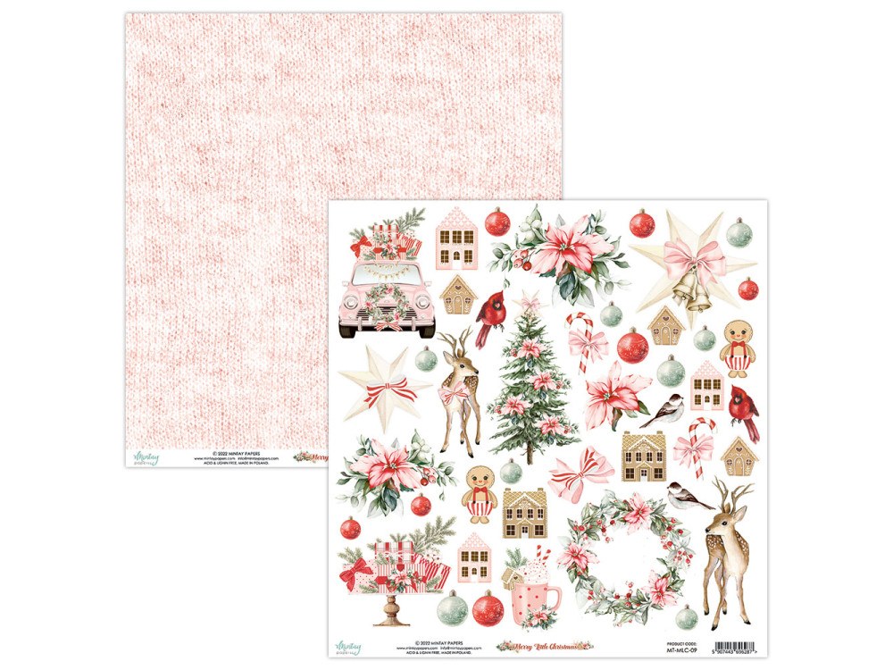 Zestaw papierów do scrapbookingu 30,5 x 30,5 cm - Mintay - Merry Little Christmas