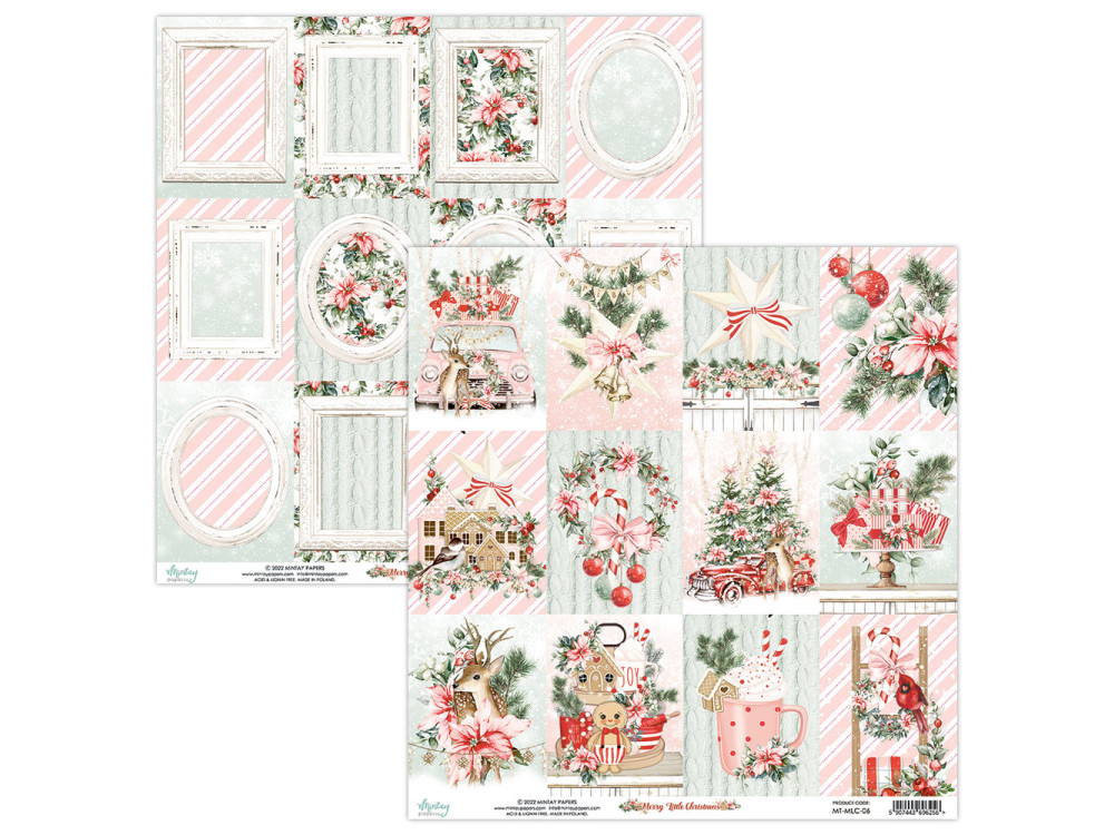 Zestaw papierów do scrapbookingu 15,2 x 15,2 cm - Mintay - Merry Little Christmas