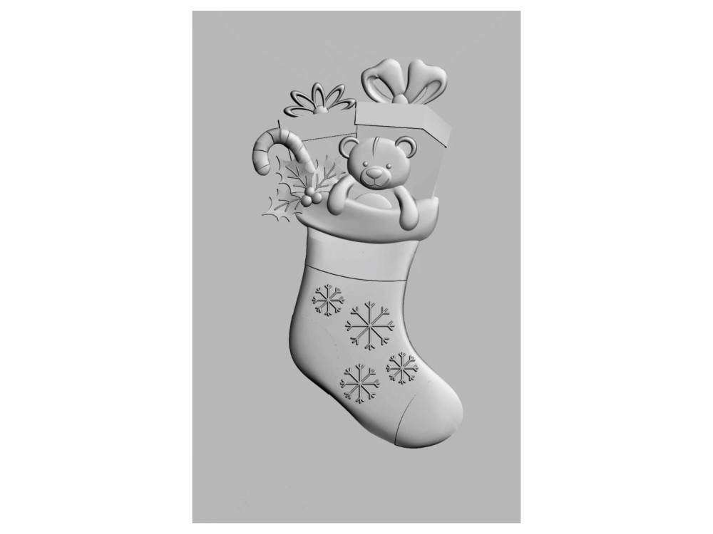 Folder do embosingu 3D - Sizzix - Christmas Stocking