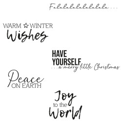 Clear Stamps Set, Festive...