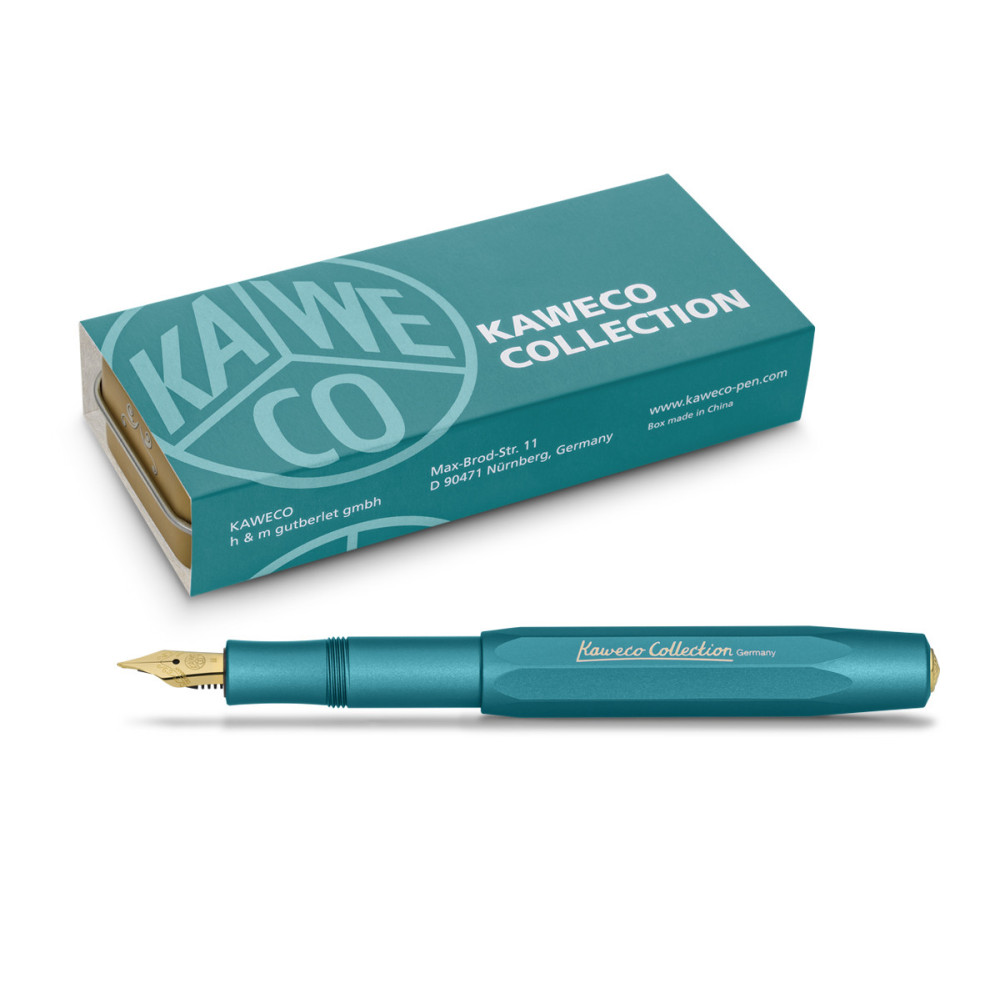 Fountain pen Collection - Kaweco - Iguana Blue, F