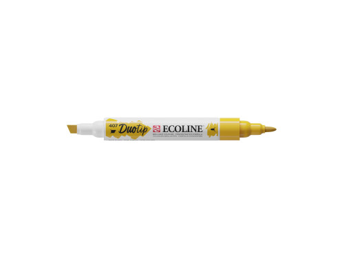 Pisak dwustronny Ecoline Duotip - Talens - 407, Deep Ochre