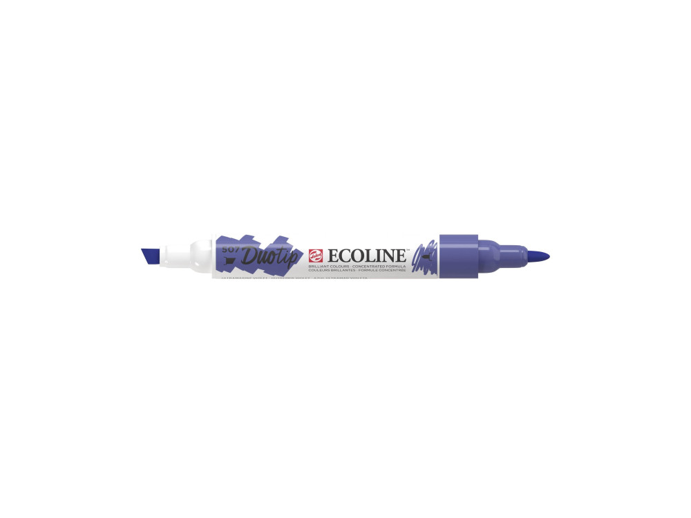 Pisak dwustronny Ecoline Duotip - Talens - 507, Ultramarine Violet