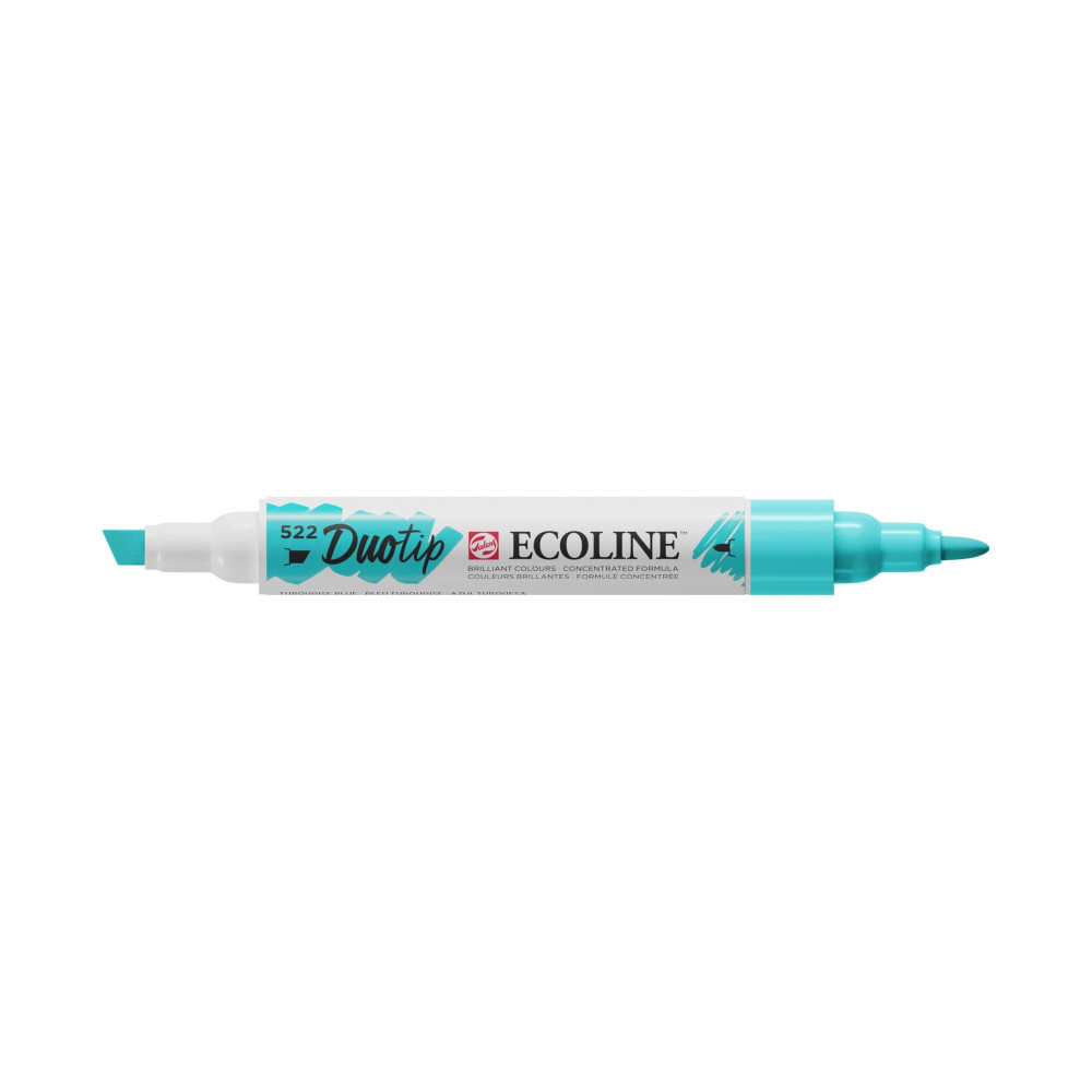 Duotip Pen Ecoline - Talens - 522, Turquoise Blue