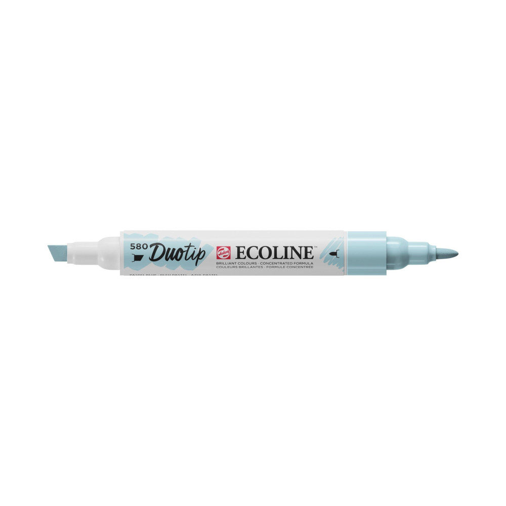 Pisak dwustronny Ecoline Duotip - Talens - 580, Pastel Blue