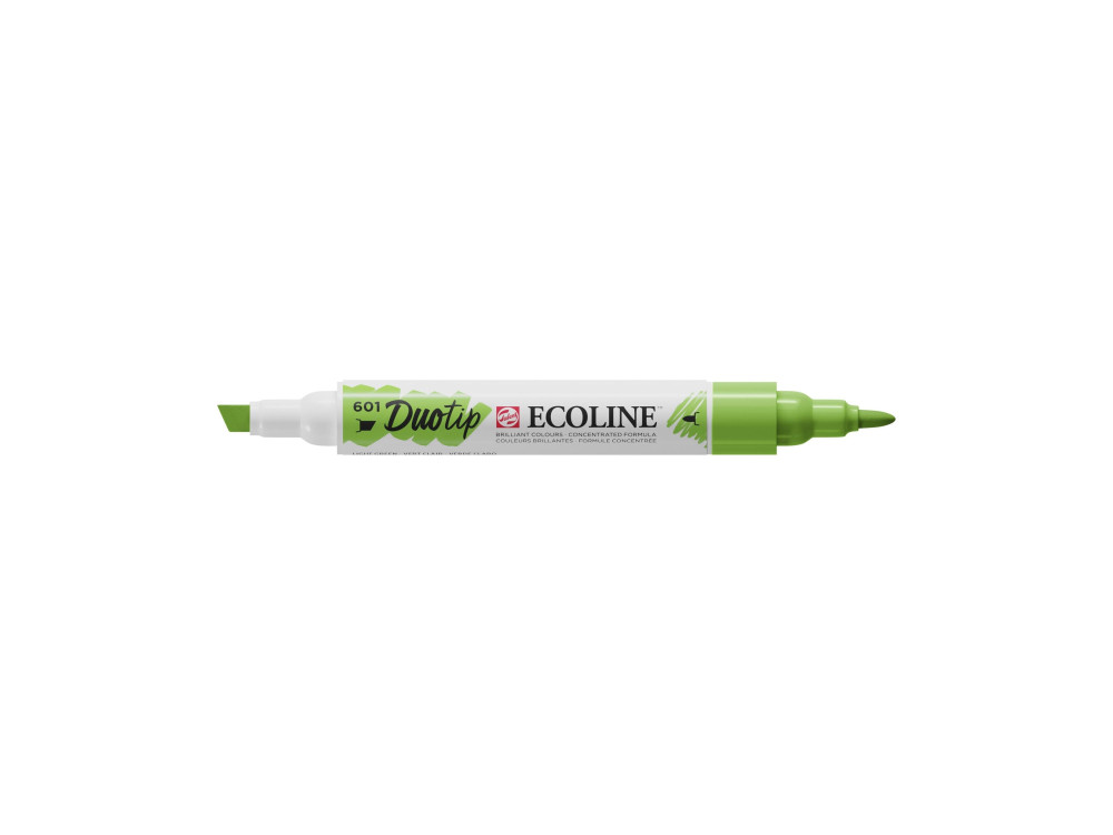 Pisak dwustronny Ecoline Duotip - Talens - 601, Light Green