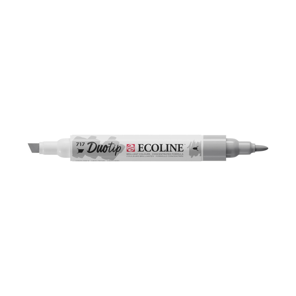 Duotip Pen Ecoline - Talens - 717, Cold Grey