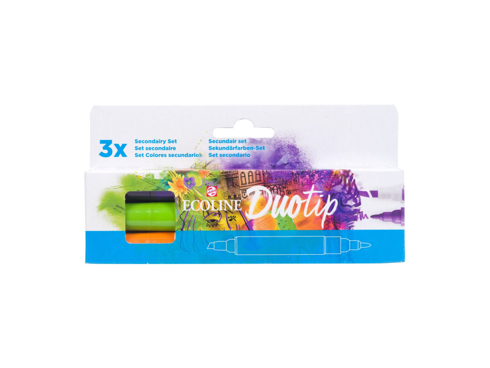 Duotip Ecoline Pen Secondary Set - Talens - 3 colors