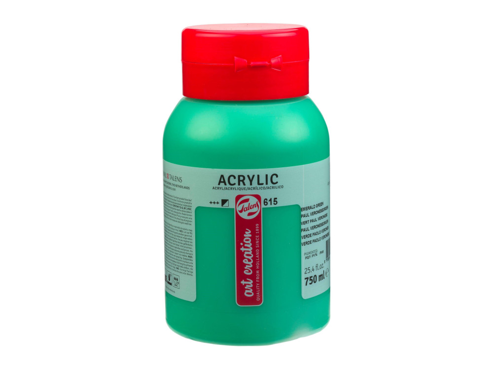 Acrylic paint - Talens Art Creation - 615, Emerald Green, 750 ml