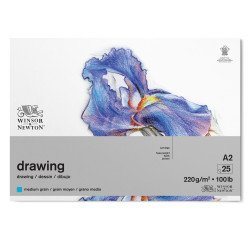 Drawing paper pad - Winsor & Newton - medium, A2, 220g, 25 sheets