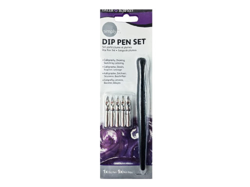 Dip pen calligraphy set - Daler Rowney - 6 pcs.