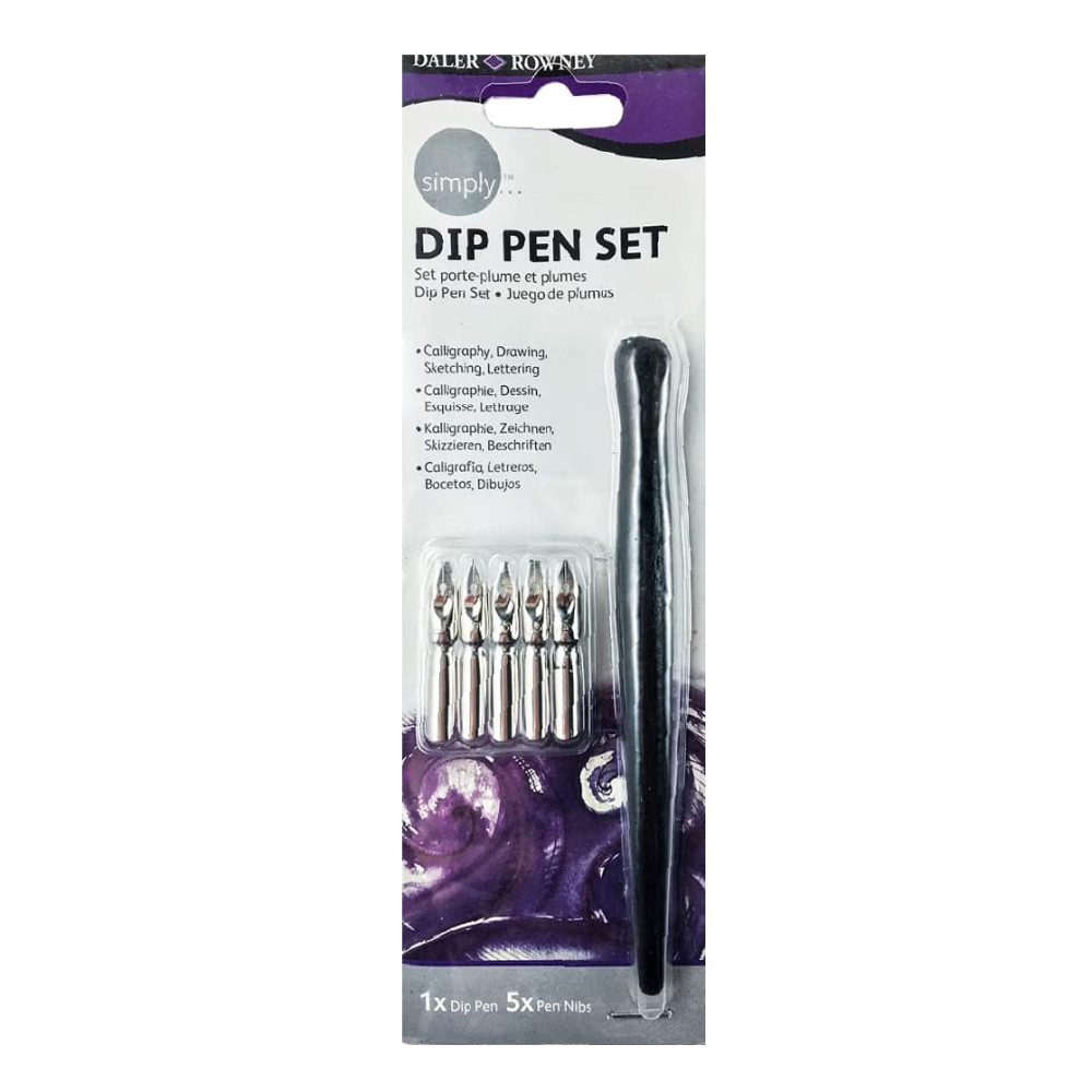 Dip pen calligraphy set - Daler Rowney - 6 pcs.