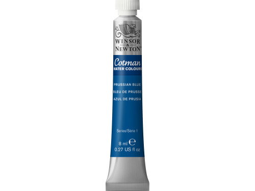 Cotman Watercolor Paint - Winsor & Newton - Prussian Blue, 8 ml