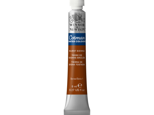 Farba akwarelowa Cotman - Winsor & Newton - Burnt Sienna, 8 ml