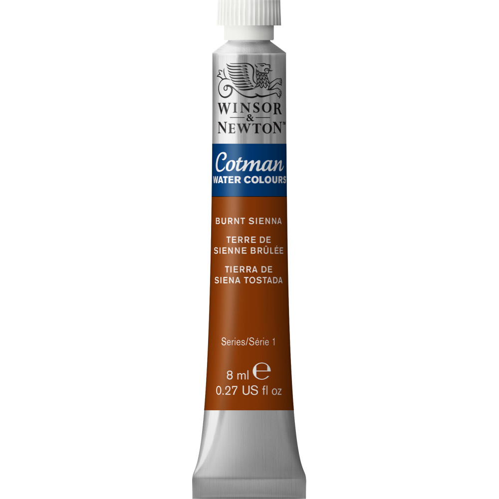 Farba akwarelowa Cotman - Winsor & Newton - Burnt Sienna, 8 ml