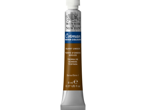 Farba akwarelowa Cotman - Winsor & Newton - Burnt Umber, 8 ml