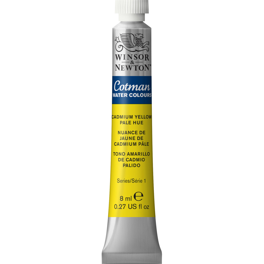 Cotman Watercolor Paint - Winsor & Newton - Cadmium Yellow Pale Hue, 8 ml