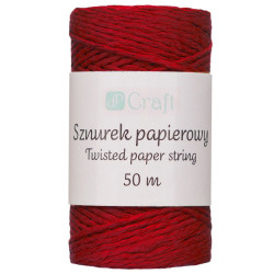 Twisted paper string - DpCraft - red, 50 m