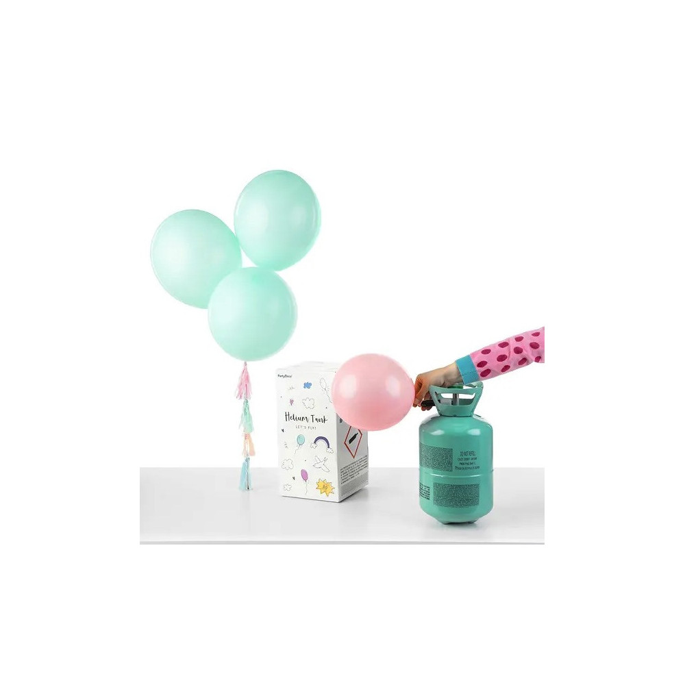 Disposable bottle with helium - mint, 0.20 m3
