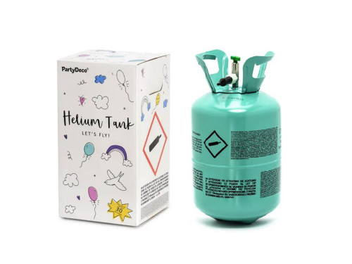 Disposable bottle with helium - mint, 0.20 m3