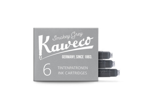 Naboje atramentowe - Kaweco - Smokey Grey, 6 szt.