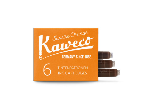 Naboje atramentowe - Kaweco - Sunrise Orange, 6 szt.