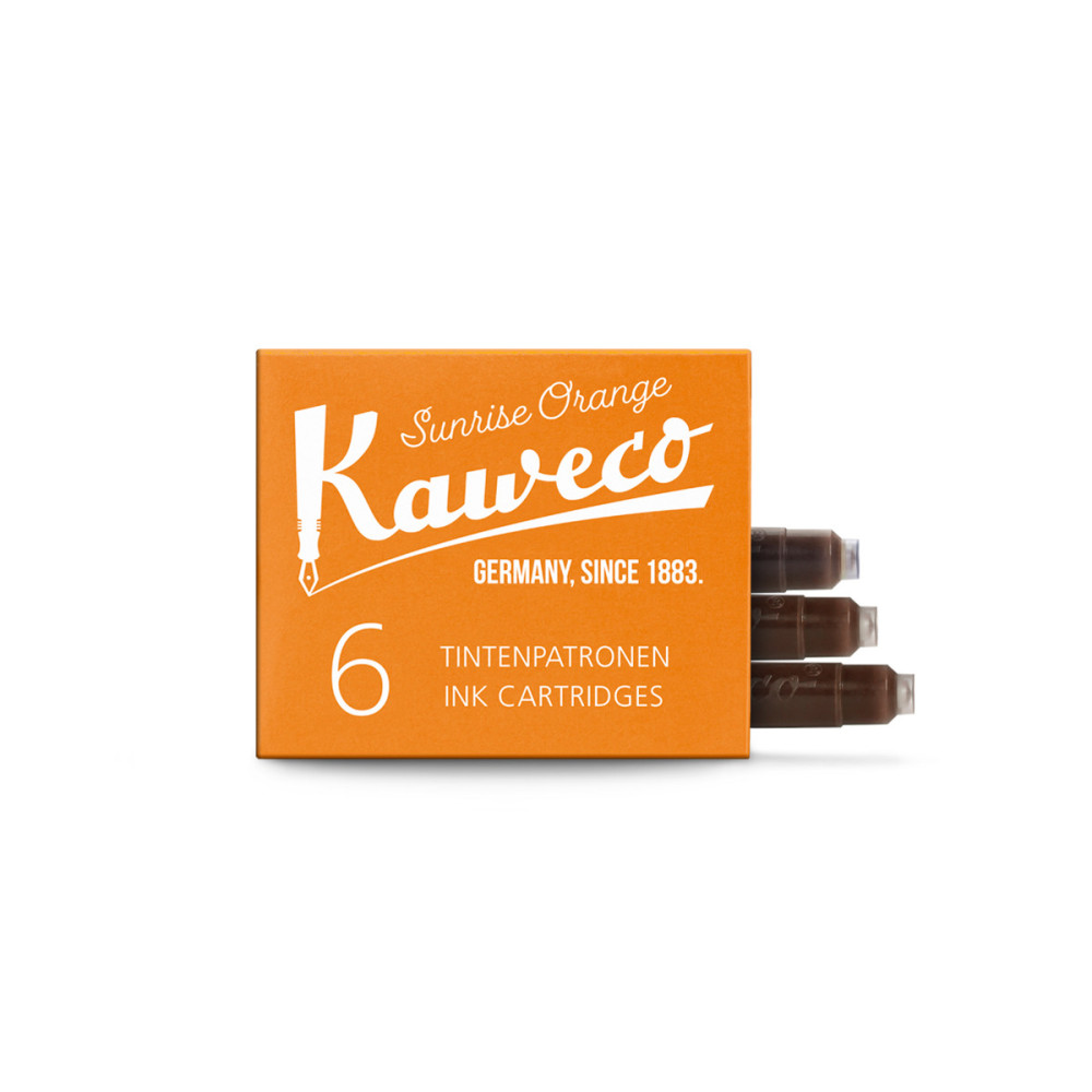 Ink cartridges - Kaweco - Sunrise Orange, 6 pcs.