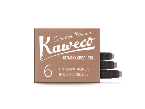 Naboje atramentowe - Kaweco - Caramel Brown, 6 szt.