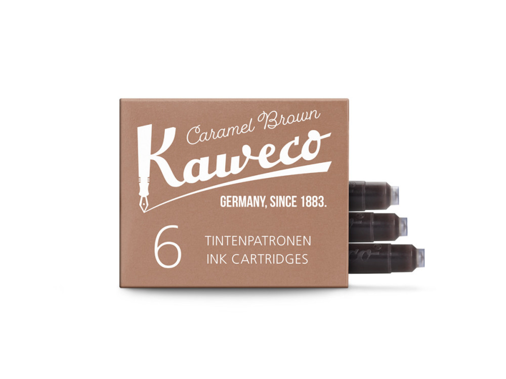 Naboje atramentowe - Kaweco - Caramel Brown, 6 szt.