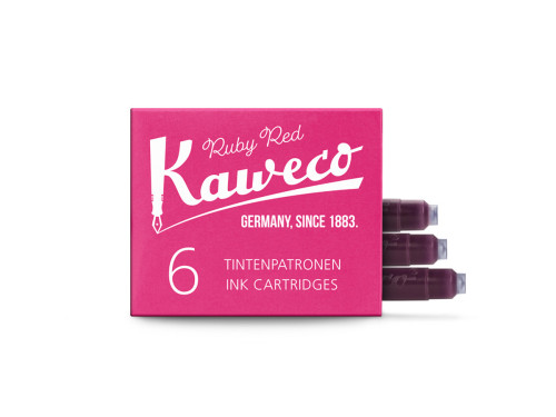 Ink cartridges - Kaweco - Ruby Red, 6 pcs.