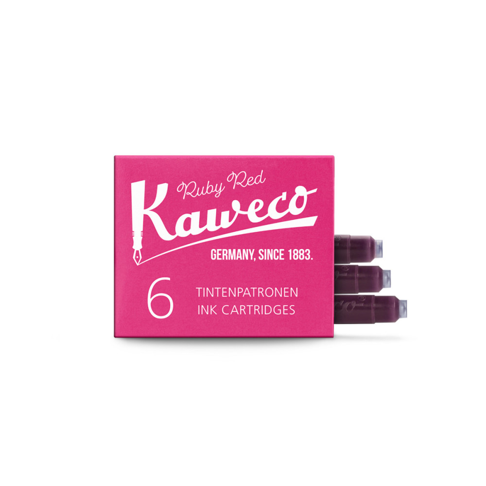 Ink cartridges - Kaweco - Ruby Red, 6 pcs.
