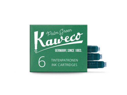 Naboje atramentowe - Kaweco - Palm Green, 6 szt.