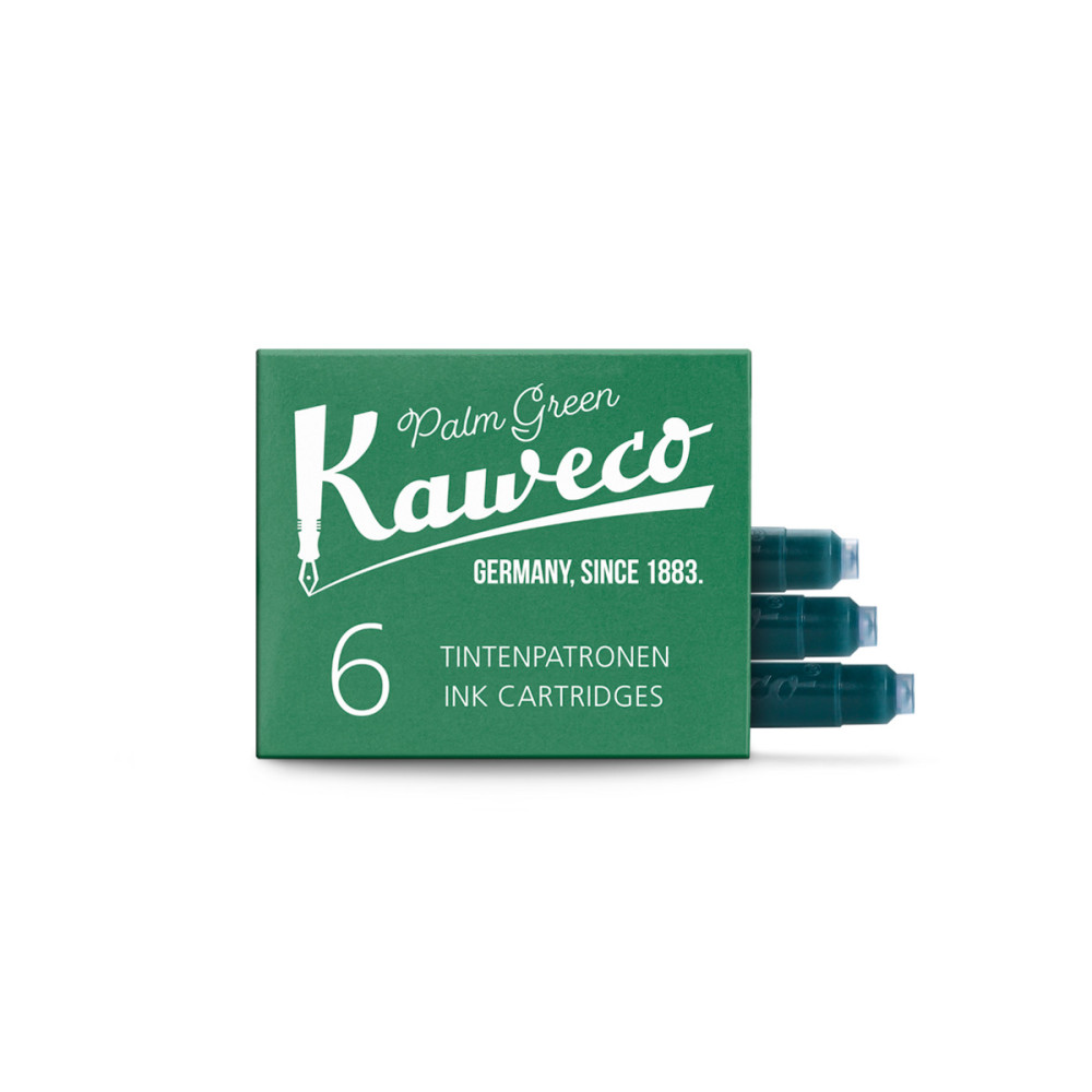Ink cartridges - Kaweco - Palm Green, 6 pcs.