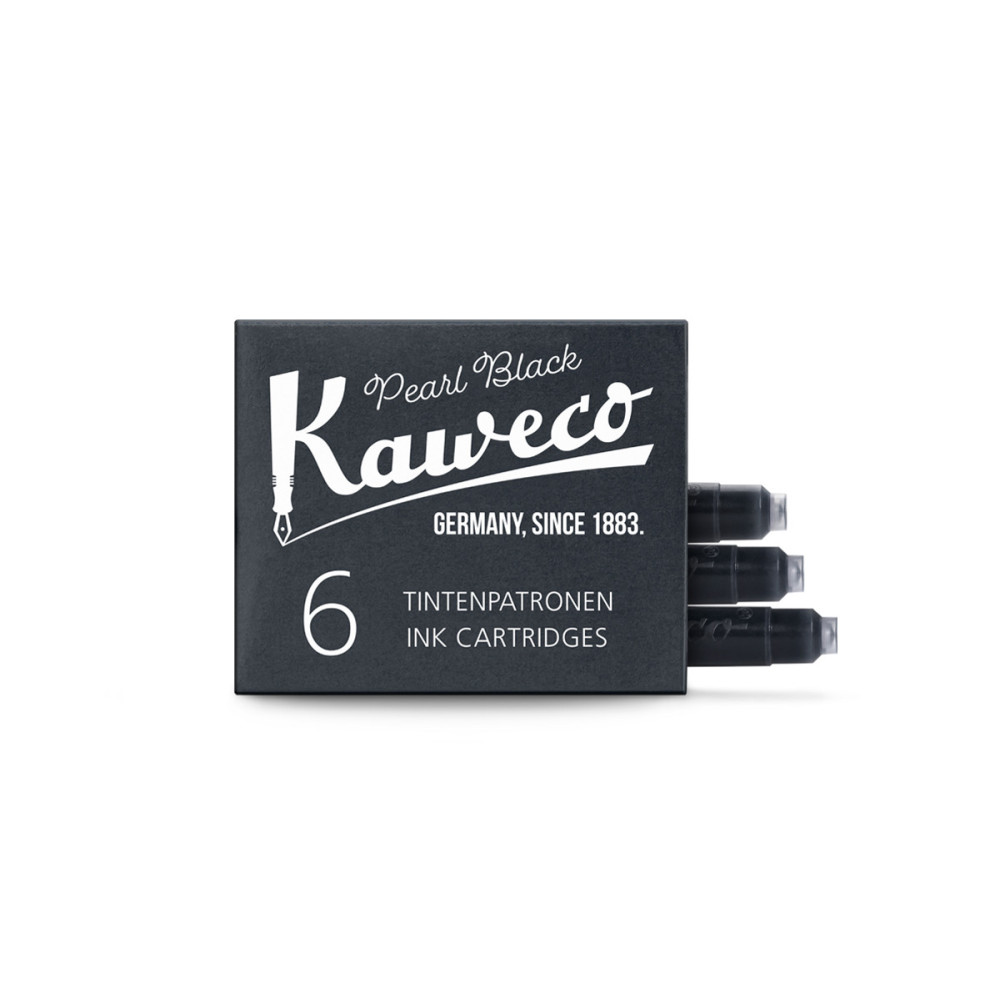 Ink cartridges - Kaweco - Pearl Black, 6 pcs.